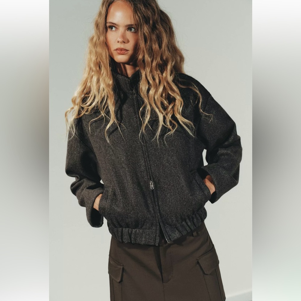New ZARA Soft Bomber Jacket